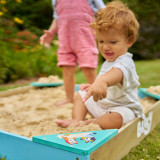 TP Toys Bluey Wooden Sandpit with Cover