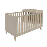 Babymore Dante Cot Bed with Cot Top Changer - Cashmere