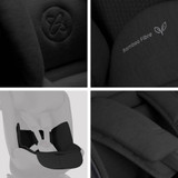Silver Cross Motion 3 All Size Car Seat (360 Rotation) - Iconic Black