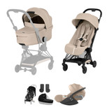 Cybex Coya Comfort Ultimate Bundle - Matt Black/Cozy Beige
