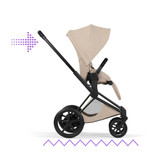 Cybex e-Priam Style Pushchair - Cozy Beige
