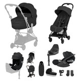 Cybex Coya Style Ultimate Birth & Beyond Bundle - Matt Black/Sepia Black
