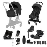 Cybex Coya Style Ultimate Birth & Beyond Bundle - Matt Black/Sepia Black