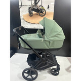 Cybex e-Priam Pram inc Lux Carrycot - Matt Black/Leaf Green (Ex-Display)