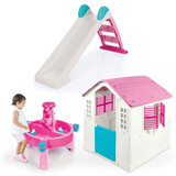 Dolu 3 Piece Garden Play Bundle - Pink/White