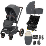 Maxi Cosi Fame 8-Piece Emerald 360 Pro Bundle - Moon Graphite