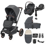 Maxi Cosi Fame 8-Piece Ultimate Travel System - Moon Graphite