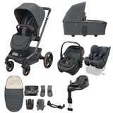 Maxi Cosi Fame 10-Piece Ultimate Family Travel System - Moon Graphite