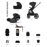 Venicci Upline 3 4-in-1 Cloud T + Base Travel System - Onyx