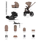 Venicci Upline 3 4-in-1 Cloud T + Base Travel System - Sand