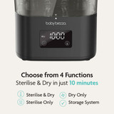 Baby Brezza SuperQuick Steriliser Dryer - All Black