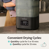 Baby Brezza SuperQuick Steriliser Dryer - All Black
