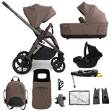 My Babiie MB450 LUXE 3-in-1 Travel System + Base - Cookie