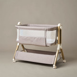 Obaby Cloud Bedside Crib - Nutmeg