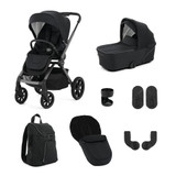 Oyster Vee Stroller & Carrycot Package - Black/Liquorice
