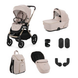 Oyster Vee Stroller & Carrycot Package - Cream/Vanilla