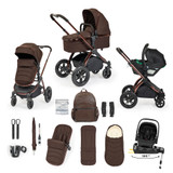 Ickle Bubba Stomp Luxe Elements Nimbus Travel System - Chestnut