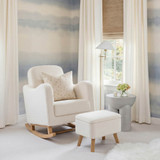 Bebe & Beyond Soother Nursing Chair & Stool - Off White