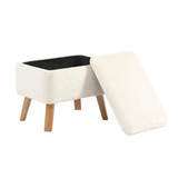 Bebe & Beyond Soother Nursing Chair & Stool - Off White