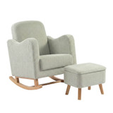 Bebe & Beyond Soother Nursing Chair & Stool - Sage