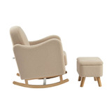 Bebe & Beyond Soother Nursing Chair & Stool - Oat