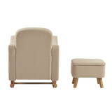 Bebe & Beyond Soother Nursing Chair & Stool - Oat