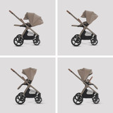 Silver Cross Cove 2 Pebble 360 Pro2 Car Seat Bundle - Champagne