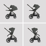 Silver Cross Cove 2 Pebble 360 Pro2 Car Seat Bundle - Pewter
