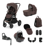 Oyster Vee Travel System Bundle - Brown/Chocolate