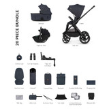 Venicci Upline 3 Hunter 4-in-1 20 Piece Luxury Bundle - Navy