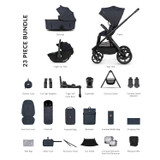 Venicci Upline 3 Hunter 4-in-1 Plus 23 Piece Ultimate Bundle - Navy