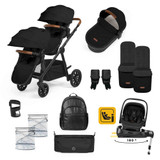 Ickle Bubba Virgo Nimbus Travel System - Black/Black/Tan