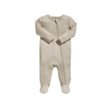 Mamas & Papas Organic Cotton Oatmeal Ribbed Sleepsuit