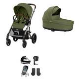 Cybex Balios S Lux Taupe V2 Essentials Bundle - Moss Green (Ex-Display)