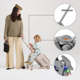 Kinderkraft CABBY Ride on Suitcase - Grey