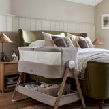 Mamas & Papas Lua 2 Bedside Crib - Mocha
