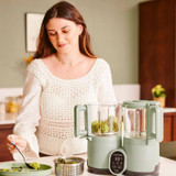 Babymoov Nutribaby Glass 2.0 Baby Food Maker - Sage (Outlet)
