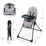 Kindekraft BINCI Highchair - Grey