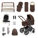 Ickle Bubba Stomp Luxe Elements Nimbus Travel & Home Bundle - Chestnut