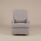 Obaby Madison Swivel Glider Recliner Chair - Chenille Mushroom