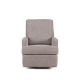 Obaby Madison Swivel Glider Recliner Chair - Chenille Mushroom