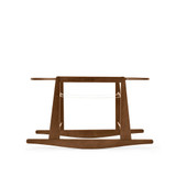 Little Green Sheep Rocking Moses Basket Stand - Walnut