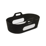 SnuzBaskit Moses Basket & Stand Set - Graphite/Graphite