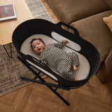 SnuzBaskit Moses Basket & Stand Set - Graphite/Graphite