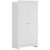 Little Acorns Celeste Double Wardrobe - White