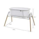 Zummi Nested Glide & Go 3 in 1 Crib - White (Outlet)