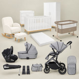 Babymore Mona Ultimate Nursery & Travel Bundle - White