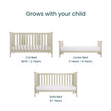 Tutti Bambini Misha 3 Piece Room Set- Golden Oak/Mushroom