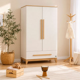 Tutti Bambini Misha 3 Piece Room Set - White/Golden Oak
