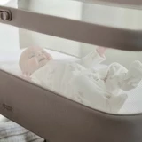Mamas & Papas Lua 2 Bedside Crib - Mocha